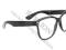 OKULARY NERD Wayfarer NERDY ZERÓWKI CZARNE