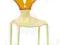 KRZESŁO KOLORUS POLIPROPYLEN KREMOWE POMARAŃCZOWE