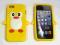 Etui miękkie silicon Apple iPhone 5 pingwin yellow