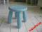 ikea taboret krzesło stołeczek stołek niebieski