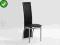 Krzesło metalowe K94 czarne eco skóra K-94