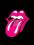 Metalowy plakat muzyczny Logo The Rolling Stones