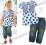 NEXT  KOMPLET TOP + SPODNIE jeans w PL 12-18m 86cm