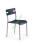 KRZESŁO METALOWE K158 STÓŁ SALON KUCHNIA CZARNY
