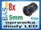 Oprawka diody LED 5mm _ długa _ 8sztuk