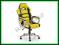 Fotel biurowy gabinetowy HORNET czarny żółtyHALMAR