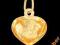 BÓG W SERCU złoty medalik pr585 GRATISY
