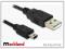 Kabel USB 2.0 AM-BM np. Foto Canon mini USB5p 1,2m