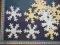 SCRAPKI śnieżynka - 7,5cm-10szt/1,90zł