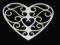 serce serduszko ażurowe tektura