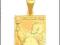 ZŁOTY MEDALIK OJCIEC PIO pr.585 PADRE PIO