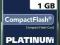 Karta pamięci CompactFlash CF Platinum, 1 GB