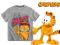 GARFIELD BLUZKA T-SHIRT BAWEŁNA _ szara 152