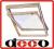 VELUX GZL M06 78x118 - drewniane okno dachowe+ EDW