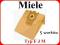 5 x WORKI DO ODKURZACZ MIELE TYP FJM - ML01 -M7