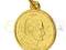 ZŁOTY MEDALIK JAN PAWEŁ II PAPIEŻ PR.585 14K