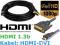 Przewód kabel DVI HDMI 10m podłącz PC pod TV LCD13