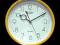 ŚCIENNY ZEGAR ADLER KUCHENNY POKOJOWY ŻÓŁTY