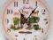 Zegar ścienny Jardin ZIOŁA do kuchni Vintage
