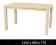Stół IV 135x80  wys. 77 cm 6 kolorów laminat