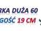 Ekierka duża 60 DŁUGOŚĆ: 19 cm Przezroczysta