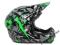 Kask Naxa DH-1B zielone logo Rozmiar L 58-62cm