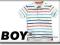 NEXT WIOSNA POLO SHORT STRIPE WHITE 2-3 L