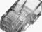 Wtyk RJ45 kat.5e uniwersalny drut/linka 8P8C