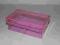 Pudło pudełko ozdobne przeźroczyste różowe