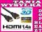 5m KABEL HDMI - HDMI 1.4a GOLD ETHERNET FULL HD 3D