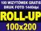 Roll-up rollup stand 100x200 JAKOŚĆ EXPRES W-wa Roll-up rollup stand 100x200 JAKOŚĆ EXPRES W-wa