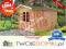 Drewniany domek letniskowy domki PATRYK B 6,15m2