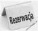 TABLICZKA INFORMACYJNA rezerwacja zest.4szt