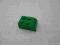 Lego Klocek Mod 2x3 zaokrąglony zielony 6215