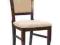 NOWOCZESNE KRZESŁO DREWNIANE 'JAKUB' ciemny orzech