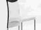 NOWOCZESNE KRZESŁO METALOWE K51 BIAŁO-CZARNE