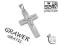 Krzyzyk srebro 925 darmowy grawer