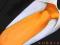 KLASYCZNY GŁADKI KRAWAT +++ 100% POMARAŃCZOWY +++