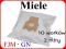 10x WORKI FILTR FJM GN ML01 DO ODKURZACZ MIELE -M5