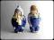 DWIE RĘCZNIE MALOWANE FIGURY / FIGURKA PORCELANOWA