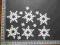 scrapki śnieżynki 5,0cm -20szt/1,90zł
