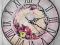 Zegar Ścienny Bukiet Kwiatów 29cm