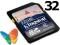KARTA PAMIECI KINGSTON SD SDHC 32GB CLASS 4 F-VAT