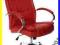 FOTEL BIUROWY CZERWONA SKÓRA  ELEGANCJA FRANCJA