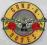 Naszywka  GUNS N ROSES   logo  (gruba)  ORYGINAŁ