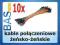 Zestaw kabli połączeniowych żeńsko-żeńskie - 10szt