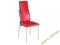 KRZESŁO METALOWE EKOSKÓRA H-171 CZERWONE SIGNAL