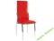 KRZESŁO METALOWE EKOSKÓRA H-237 CZERWONE SIGNAL