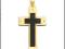 ELEGANCKI ZŁOTY pr.585 KRZYŻ KRZYŻYK