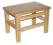 Krzesełko solidny Stołek_taboret drewniny jasny